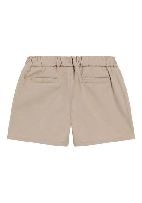Bermuda In Gabardina Beige Con Placca DOLCE & GABBANA KIDS | L13Q91-FUFL3M0208